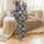 Women's 6-Piece Vintage Americana City Graphic Soft Spaghetti Strap Sleepwear Set Satin Pajamas Set - 2