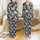 Women's 6-Piece Vintage Americana City Graphic Soft Spaghetti Strap Sleepwear Set Satin Pajamas Set - 1