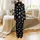 Women's Uplifting 'No Worries God Got Me' Typographic Print Short Sleeve 3-Piece Pajama Set Satin Pajamas Set - 3