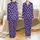 Women's Deep Purple "Nope. Not Today." Typographic Pattern Long Sleeve Pajama Set Satin Pajamas Set - 1
