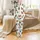 Highland Cow Lover's Whimsical Watercolor Pine Forest Wearable Art Satin Pajamas Set - 2