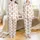 Women's Satin Sleep Set: Fluffy Highland Cow Watercolor & Thistle Print Satin Pajamas Set - 1