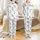 Women's Whimsical Dairy Cow: Funny Yoga Animal Pattern - Soft Polyester Sleep Set Satin Pajamas Set - 1