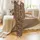 Cozy Fall Harvest: Rustic Peeking Cow & Maple Leaf Pattern Sleep Set Satin Pajamas Set - 2