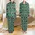 Women's Distressed Fire Hydrant Axe & Fire Dept Satin Short-Sleeve Pajama Set: Teal Marble Print Satin Pajamas Set - 1