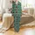 Women's Distressed Fire Hydrant Axe & Fire Dept Satin Short-Sleeve Pajama Set: Teal Marble Print Satin Pajamas Set - 2