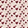 Women's Cozy Burgundy Solid & Outline Heart Pattern: Long Sleeve Button-Up Loungewear Satin Pajamas Set - 4