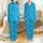 Family Lemon Yellow Turtle Cerulean Blue Aquatic Holiday Sleep Set Satin Pajamas Set - 1