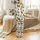 Rustic Christmas Pajamas: Highland Cow Holly & Snow Pattern Sleep Set Satin Pajamas Set - 3
