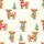 Festive Highland Cow Sleep Set: Watercolor Calves, Snowflake Sweaters & Winter Ornaments Satin Pajamas Set - 4