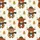 Cozy Winter Family Pajamas: Highland Cow Plaid Beanie & Gold Tree Christmas Sleep Set Satin Pajamas Set - 2