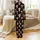Western Coquette Highland Cow Pattern: Retro Christmas Santa Hat & Plaid Bow - Rustic Winter Design Satin Pajamas Set - 3