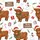 Festive Holiday Pajamas: Adorable Fluffy Highland Cow Christmas Pattern & Snowy Scene Loungewear Satin Pajamas Set - 4
