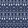 Family Matching Stylized Reindeer Long Sleeve Pajamas: Navy White Fair Isle Folk Art Print Satin Pajamas Set - 4