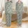 Dog Pajama Jumpsuit: Dusty Sage Terracotta Stone Paw Pattern - Warm Fleece for Greyhounds & All Breeds Satin Pajamas Set - 1