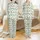 Family Matching Christmas Peace On Earth Bible Verse Evergreen Deer Bamboo Pajamas Satin Pajamas Set - 1