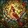 Nature Lovers' Tiffany Stained Glass Cardinal Bird Jewel Tone Floral Mosaic Pattern Stained Glass Suncatcher - 5