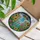 Cat Lovers' Whimsical Stained Glass Tabby Cat UFO Fantasy Floral Garden Mosaic Art Stained Glass Suncatcher - 3