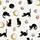 Celestial Cat Lovers' Whimsical Black Cats Gold Ochre Crescent Moons Star Floral Pattern Satin Pajamas Set - 4