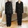 Cat Lovers' Photorealistic Black Cats All-Over Dynamic Pattern Playful Curious Poses Yellow Eyes Satin Pajamas Set - 1