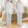 Cat Lovers' Minimalist Black Line Art Repeating Feline Face Pattern with Heart Noses on Pristine White Background Satin Pajamas Set - 1