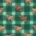 Nature Lovers' Rustic Highland Cow Tartan Plaid Forest Green Teal Mint Pattern Satin Pajamas Set - 4
