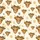 Women's Hand-Drawn Highland Cow Heads Leopard Bow Cream All-Over Print Satin Pajamas Set - 4