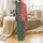 Personalized Couples Christmas Pajama Set: White Reindeer Snowflake Evergreen Red Motif Satin Pajamas Set - 3