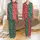 Personalized Couples Christmas Pajama Set: White Reindeer Snowflake Evergreen Red Motif Satin Pajamas Set - 1