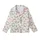 Family's Creamy Off-White Vintage Nutcracker Christmas Muted Teal Dusty Rose Holly Pine Pattern Satin Pajamas Set Kid Satin Pajamas Set - 1