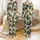 Cat Lovers' Playful Expressive Cats Dark Teal Orange Cream Flat Graphic Seamless Repeat Satin Pajamas Set - 1