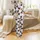 Chicken Lovers' Whimsical Multi-Colored Flat Graphic Chicken Rooster Seamless Pattern Heather Grey Satin Pajamas Set - 2