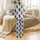 Cat Lovers' Whimsical Black Cartoon Cats Climbing Scratching Seamless Pattern on Heather Grey Satin Pajamas Set - 3