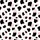 Abstract Pattern Lovers' Graphic Black Cow Spots on White with Pastel Pink Abstract Flowing Shapes Satin Pajamas Set - 4
