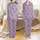 Cat Lovers' Kawaii Minimalist Lavender Purple Sleeping Playful Curious Cat Faces Seamless Pattern Satin Pajamas Set - 1