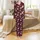 Christmas Cat Lovers' Whimsical Flat Red White Grey Black Christmas Cats Santa Hats Holly Snowflakes Pattern Satin Pajamas Set - 2