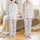 Cat Lovers' Seamless Playful Kawaii Pastel Pink, Peach & Blue-Grey Cartoon Cat Pattern with Meow Bubbles Satin Pajamas Set - 1