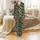 Mid-Century Modern Cat Lovers' Retro Flat Art Geometric Feline & Star Pattern in Teal, Yellow, Orange Satin Pajamas Set - 2