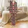 Cozy Style Enthusiast's Dense Black Light Beige Buffalo Plaid with Layered Medium Red Hearts Satin Pajamas Set - 2