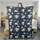 Whimsical Watercolor Deep Navy Baby Elephants Tropical Leaves Balloons Stars Pattern Bedding Set - 3