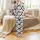 Animal Lovers' Whimsical Flat Graphic Cartoon Cow Face Pastel Pink Snout Black Spot Pattern Satin Pajamas Set - 2