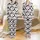 Animal Lovers' Whimsical Flat Graphic Cartoon Cow Face Pastel Pink Snout Black Spot Pattern Satin Pajamas Set - 1