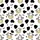 Cow Lovers' Playful White Black Yellow-Tan Pink Cartoon Cow Faces Spots Moo Pattern Satin Pajamas Set - 4
