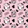 Kawaii Animal Lovers' Adorable Chibi Dairy Cow & Milk Carton Pastel Pink Pattern with Black Spots & Vibrant Pink Outlines Satin Pajamas Set - 4