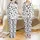 Cow Lovers' Whimsical Black White Pink Cartoon Cow Spot Milk Moo All-Over Pattern Satin Pajamas Set - 1