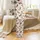 Women's Vintage Illustrative Wild Horses Galloping Pastel Roses Botanical Pattern Satin Pajamas Set - 3