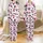 Whimsical Style Seekers' Abstract Cow Print Seamless White Black Bubblegum Pink Blobs Satin Pajamas Set - 1