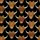 Women's Stylized Highland Cow Heads Leopard Print Bow Scattered All-Over Warm Brown Tan Beige on Deep Black Satin Pajamas Set - 4