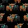 Cow Lovers' Charming Highland Cow Pairs Reddish-Brown Black Nuzzle Turquoise Bow Seamless Pattern Satin Pajamas Set - 4