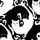 Cat Lovers' High-Contrast Black & White Intertwined Feline Yin-Yang Pattern with Amber Eyes Satin Pajamas Set - 4